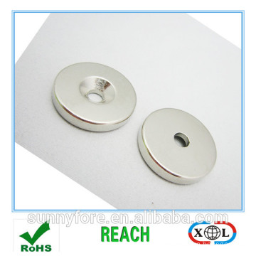 big round countersunk neodymium magnet d30x10